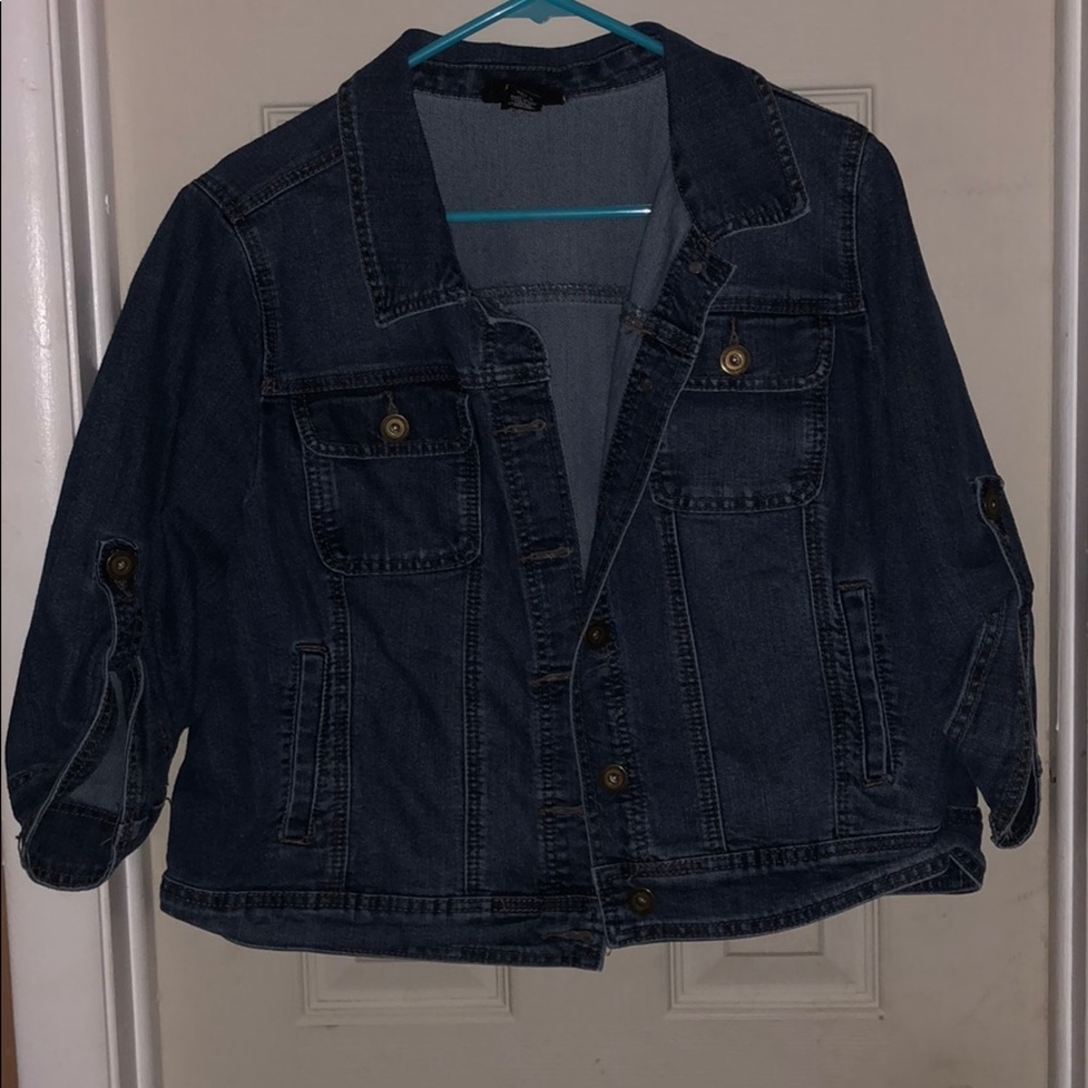3/4 Sleeve Jean Jacket